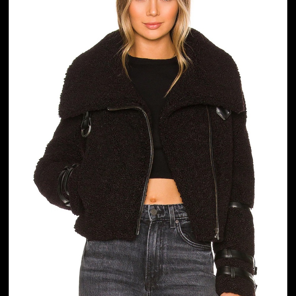 REVOLVE Black Teddy Jacket